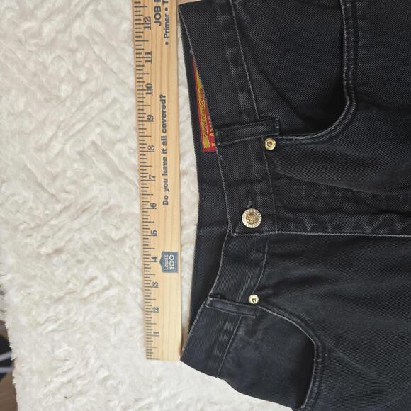 Vintage Lawman Black high rise Western Jeans with Side Snap Buttons Size 7 - Picture 6 of 9